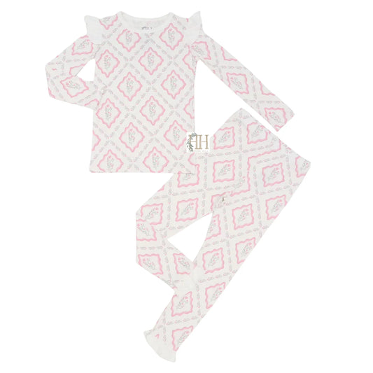 Hamner Hill x Petite Paloma Floral Girls Bamboo Loungewear Set
