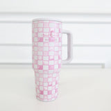 Hollis Hydrochic Tumbler Pink Check