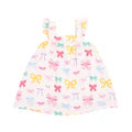 Angel Dear Girls Colorful Bows Sun dress & Diaper Cover