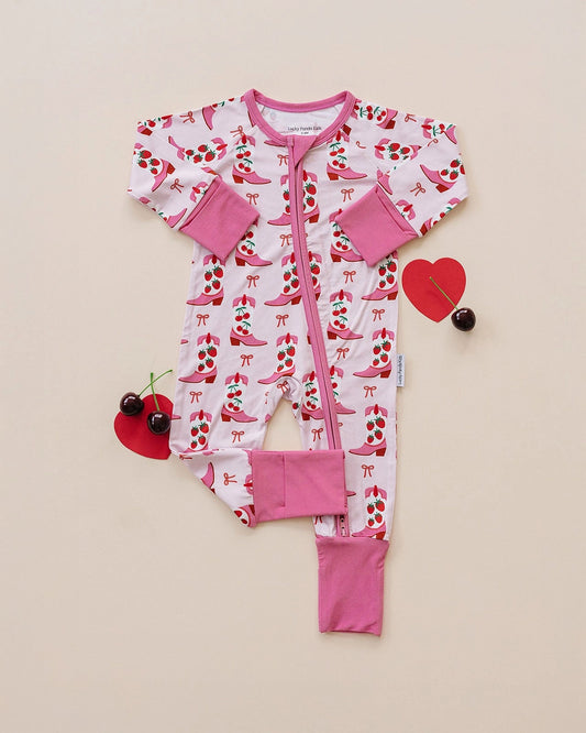 Bootsberry Cowgirl Bamboo Girls Onesie
