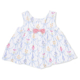 Angel Dear Ribbon Bouquets Girls Dress with Bow and Bloomers