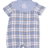 Angel Dear Western Pearl Snap Baby Boys Shortie Romper