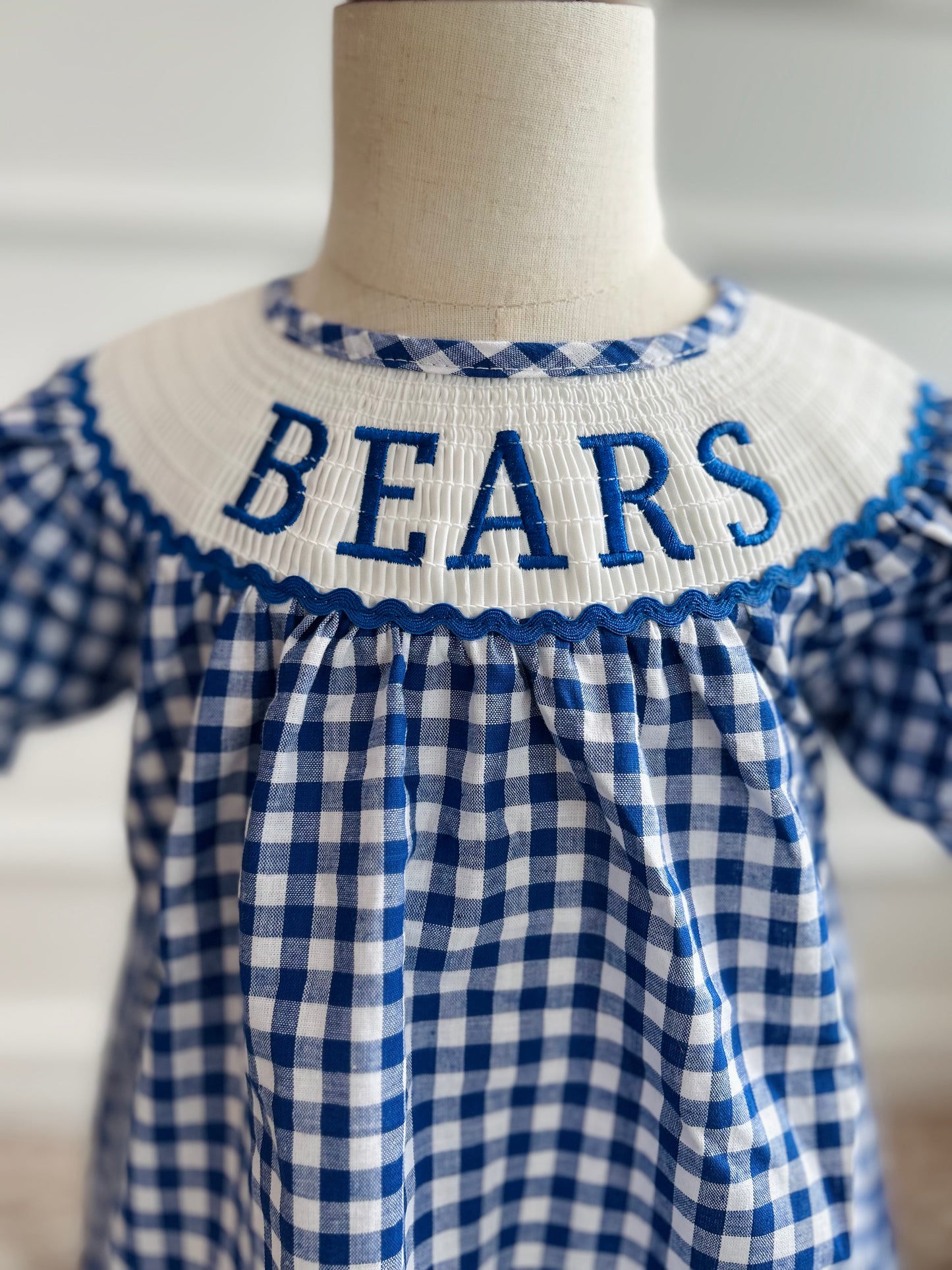 La Vernia Bears Smocked Girls Dress