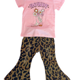 Cheetah Print Girls Bell Bottoms