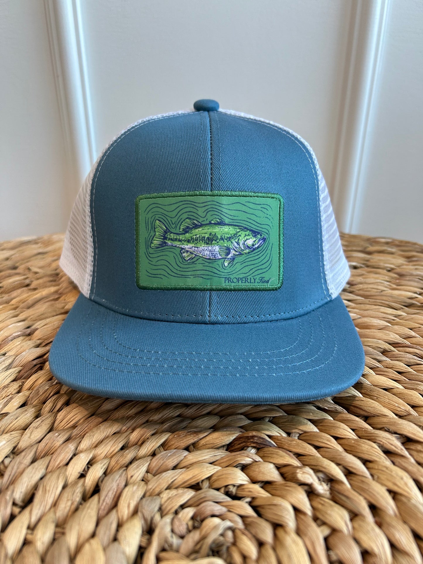 Properly Tied Boys Spotted Bass Trucker Hat