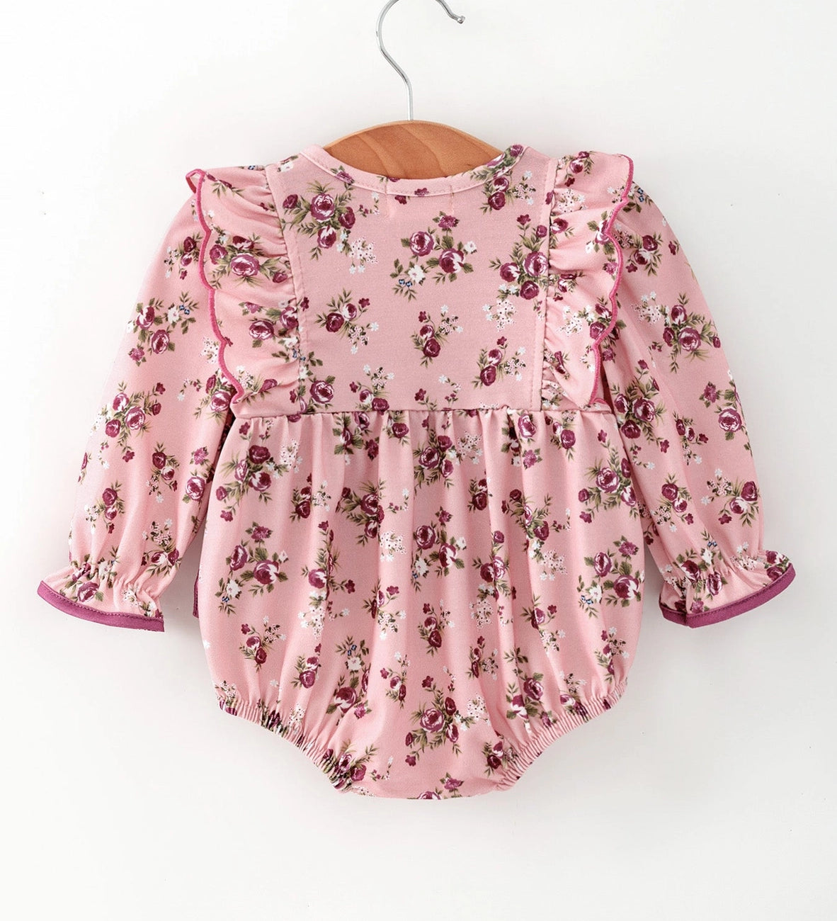 Rylee Faith Girls Purple Floral Bubble