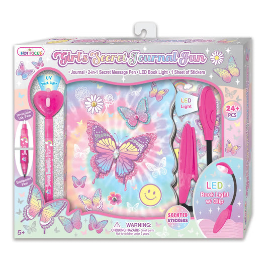 Girl's Secret Journal Fun, Tie Dye Butterfly Toy