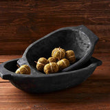 Mud Pie Black Oval Dough Bowl (Small)