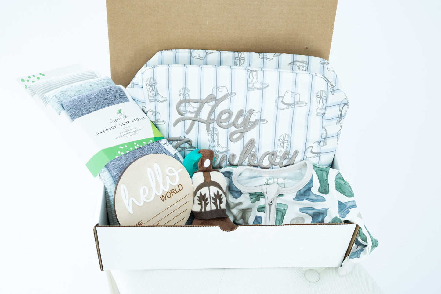 Cowboy Boots Boys Newborn Gift Box