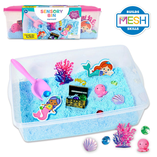 Sensory Bin Mermaid Activity Bin For Kids Toy Gift