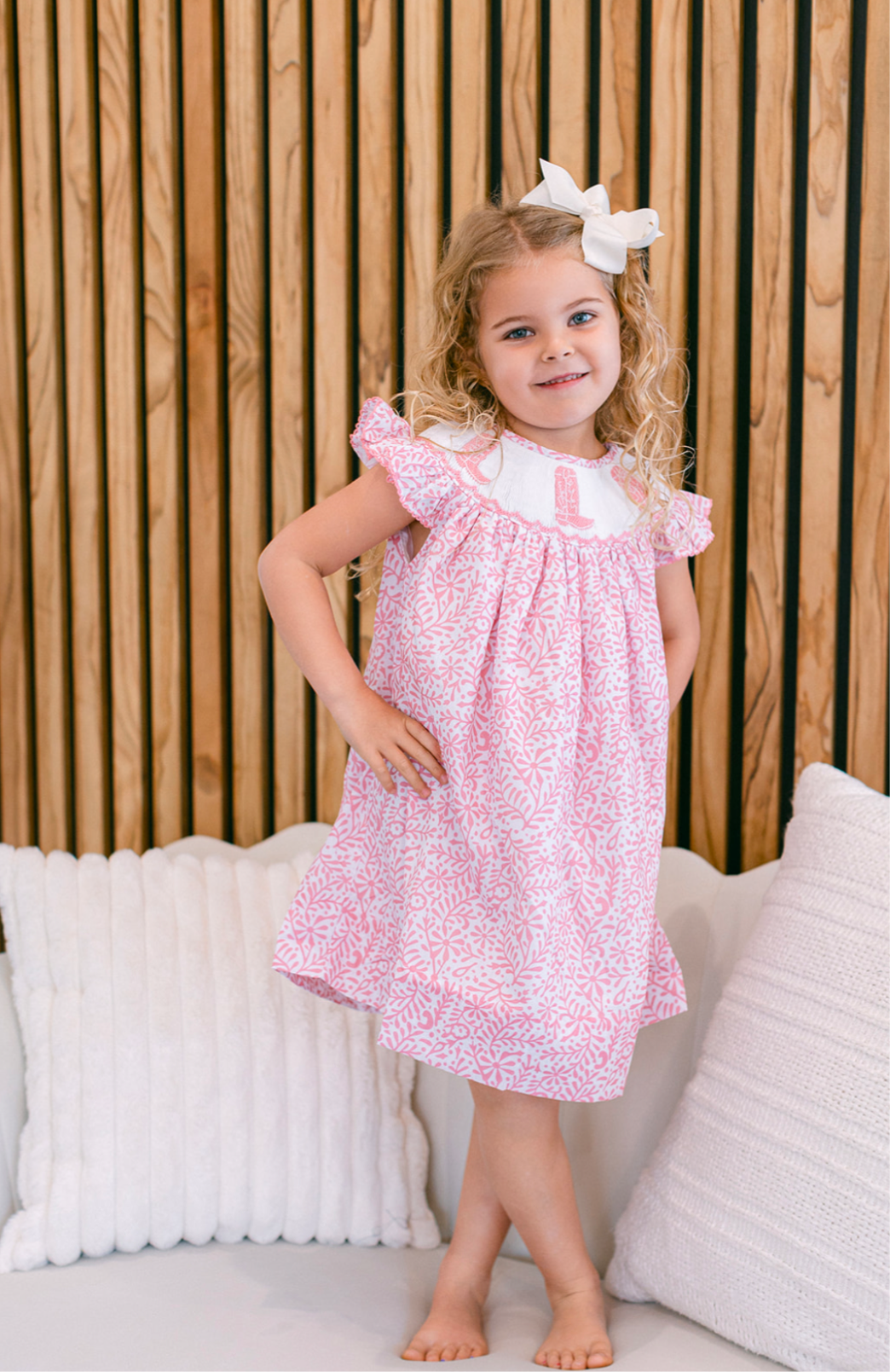 Poppy Kids Floral Boots Dress