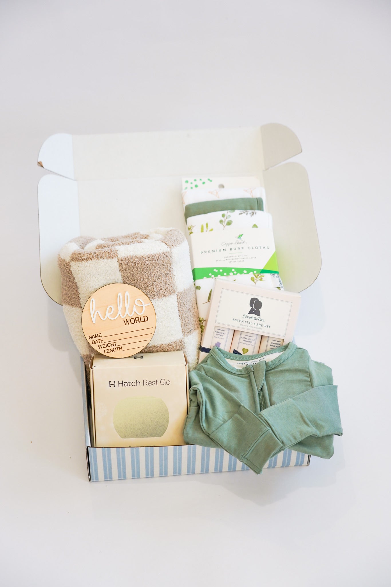 Gender Neutral Green Newborn Gift Box
