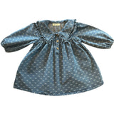 Denim Bow Girls Dress