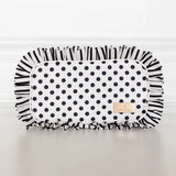 Hollis Polka Stripe Ruffled Nylon Medium Pouch
