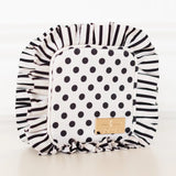 Hollis Polka Stripe Ruffled Nylon Tech Organizer