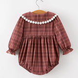 Rylee Faith Brown Flower Collared Bubble