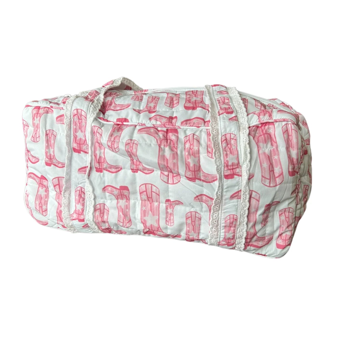 Hamner Hill Pink Cowgirl Boots Duffel Bag