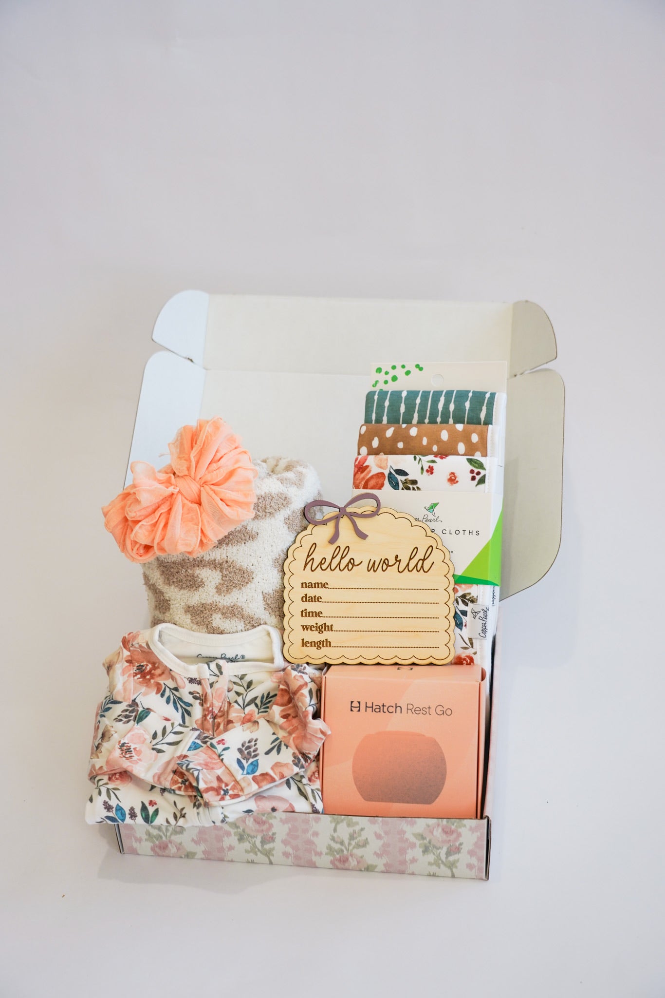 Autumn Floral Girls Newborn Gift Box