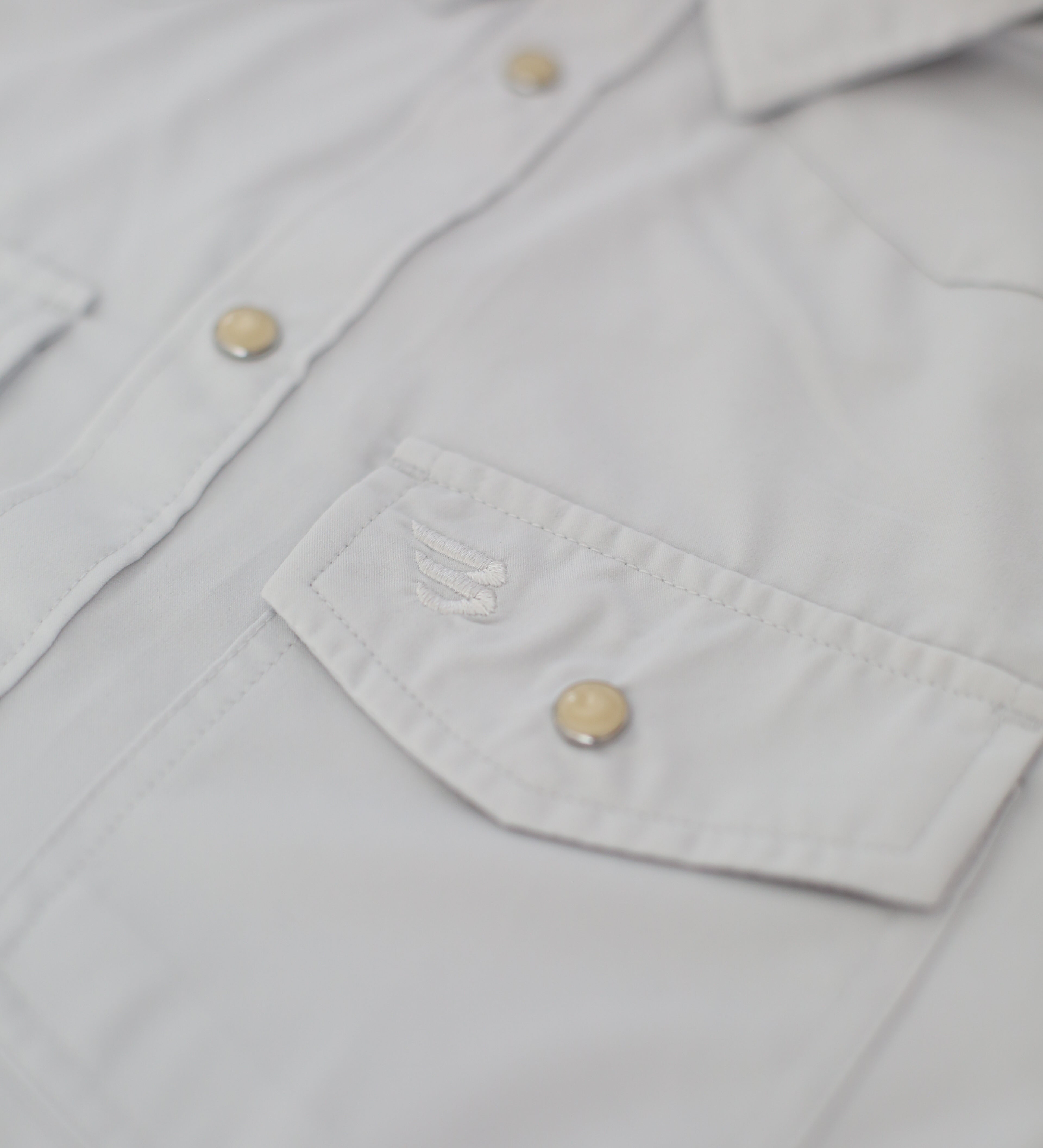 Burlebo Mens Light Grey Performance Western Shirt