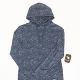 Burlebo Mens Navy Marsh Camo Performance Hoodie