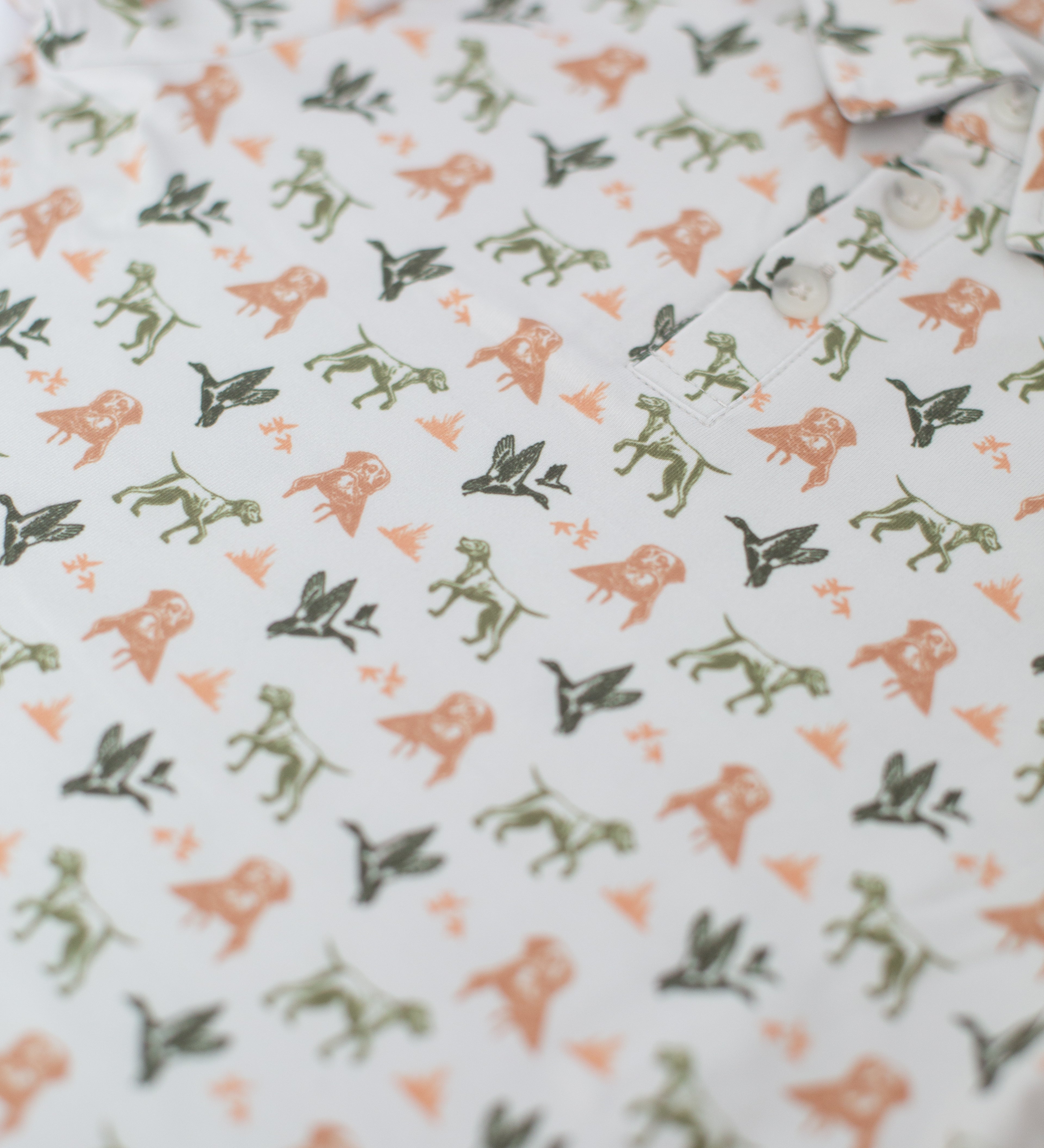 Burlebo Boys Mallard Duck Dog Performance Polo