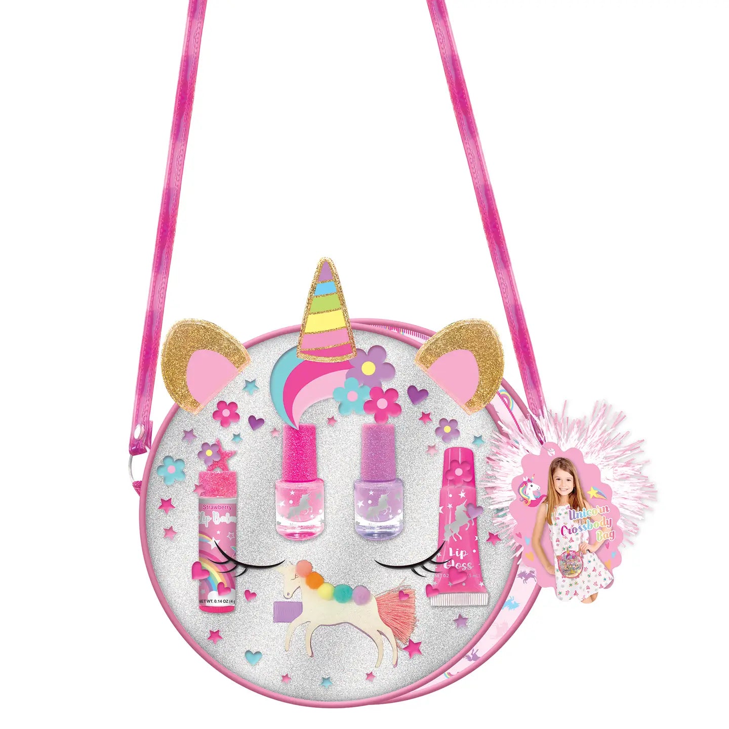 Unicorn Superstar Crossbody Makeup Girls Toy Set