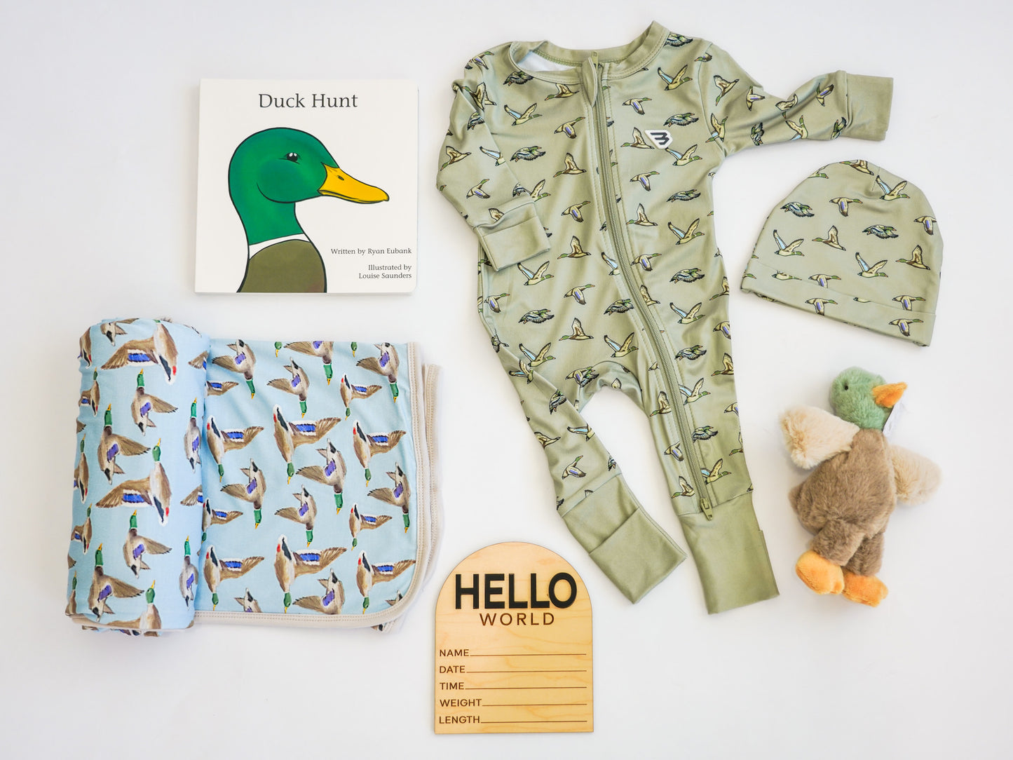 Mallard Duck Hunting Newborn Gift Box