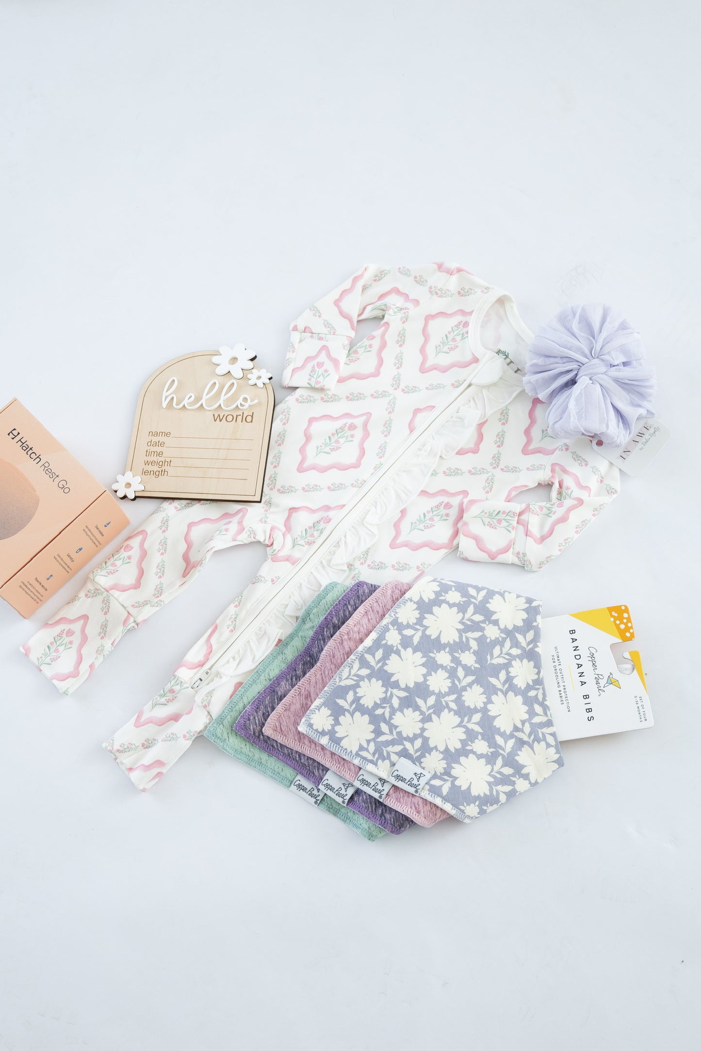 Pastel Floral Girly Newborn Gift Box