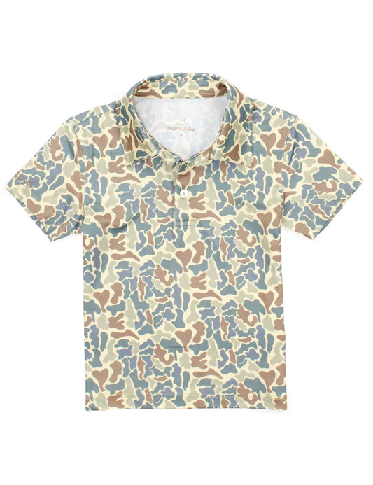 Properly Tied Boys Inlet Camo Polo