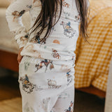Copper Pearl Boone Long Sleeve Two Piece Pajama Set