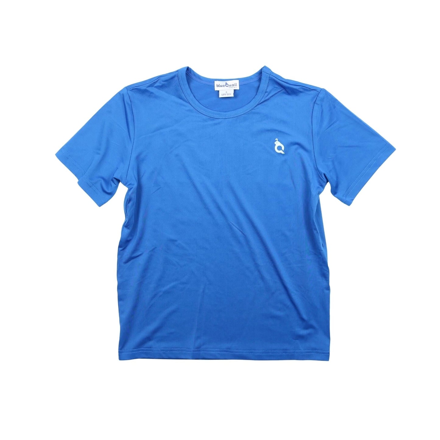 Blue Quail Ducks Short Sleeve Boys Blue Performance T Shirt