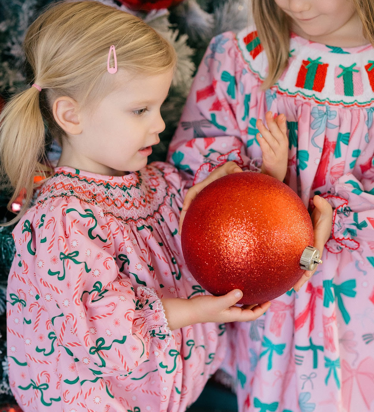 Poppy Kids Girls Candy Cane Ribbons Bubble