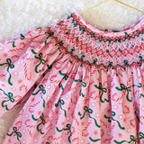 Poppy Kids Girls Candy Cane Ribbons Dress