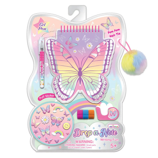 Drop a Note Girls Tie Dye Butterfly Writing Kit Toy