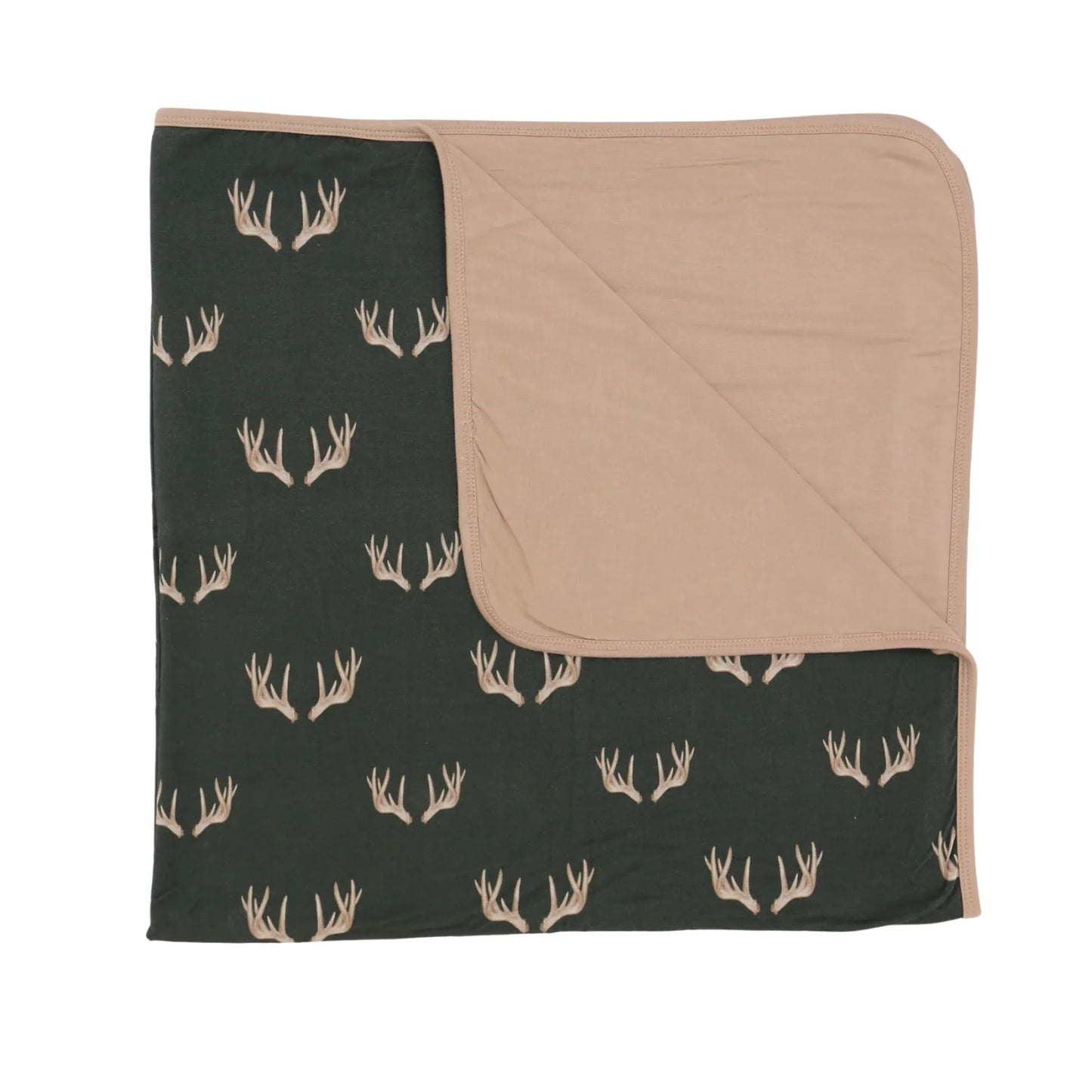 Hamner Hill Green Antler Baby Blanket