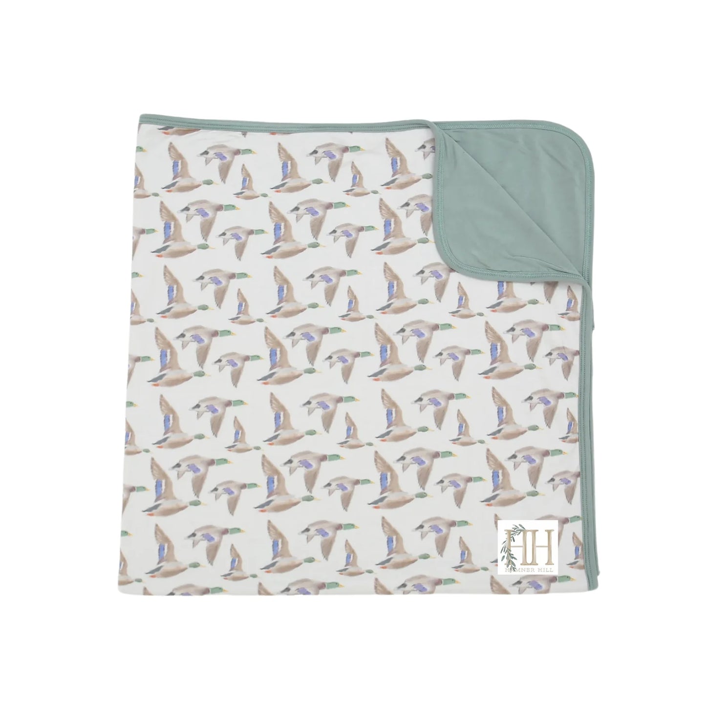 Hamner Hill Baby Blanket- Flying South Mallard