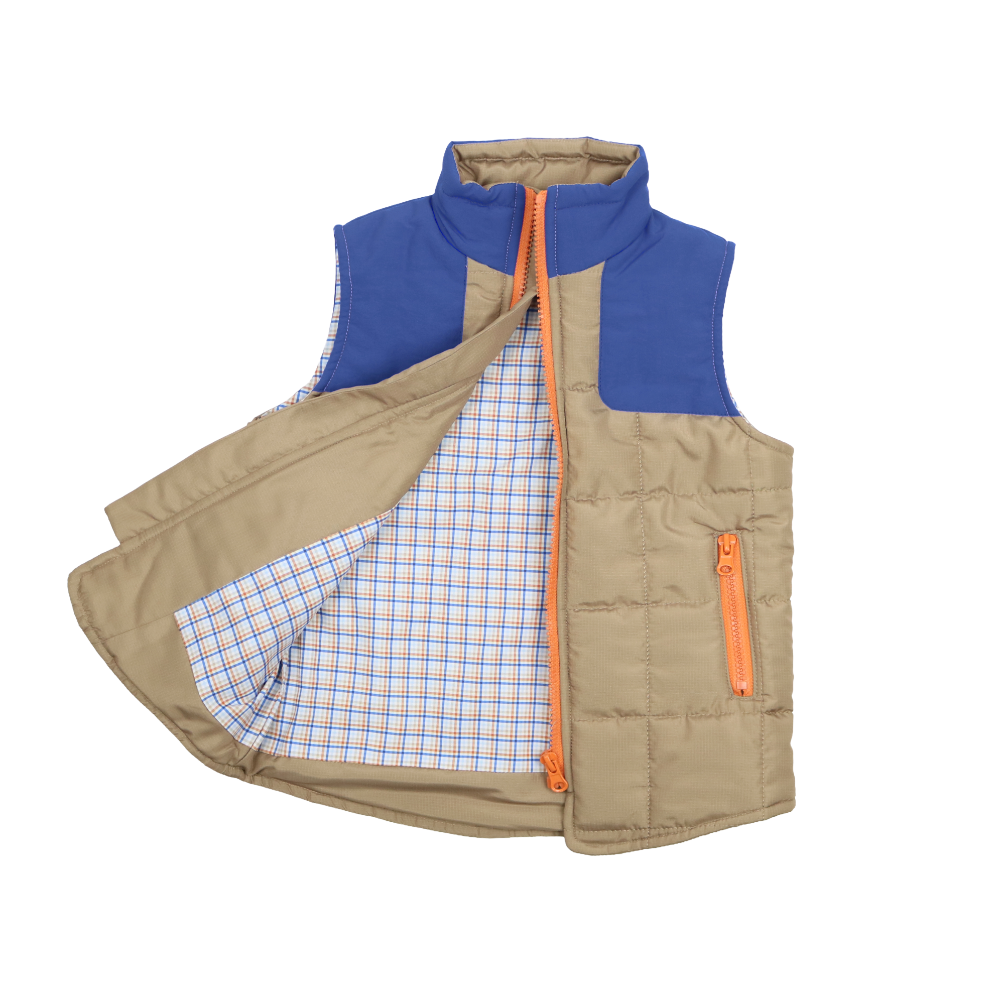 BlueQuail Boys Brazos Plaid Vest