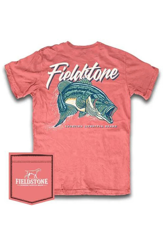 Fieldstone Boys T Shirt Large Mouth Bass