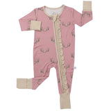 Hamner Hill Girls Pink Antler Onesie