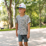 Burlebo Classic Deer Camo Go To Tee Short Sleeve Boys Shirt