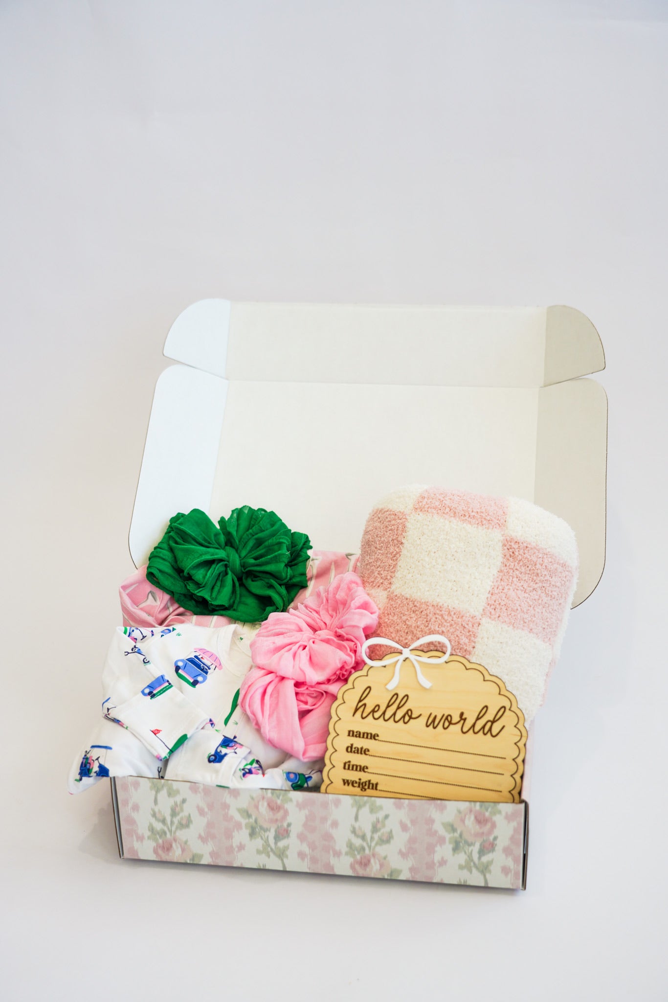 Pink Girls Golf Things Newborn Gift Box