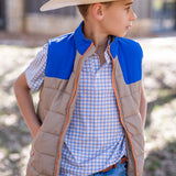BlueQuail Boys Brazos Plaid Vest