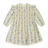 Hollis Baker Girls Yellow Floral Stripe Dress