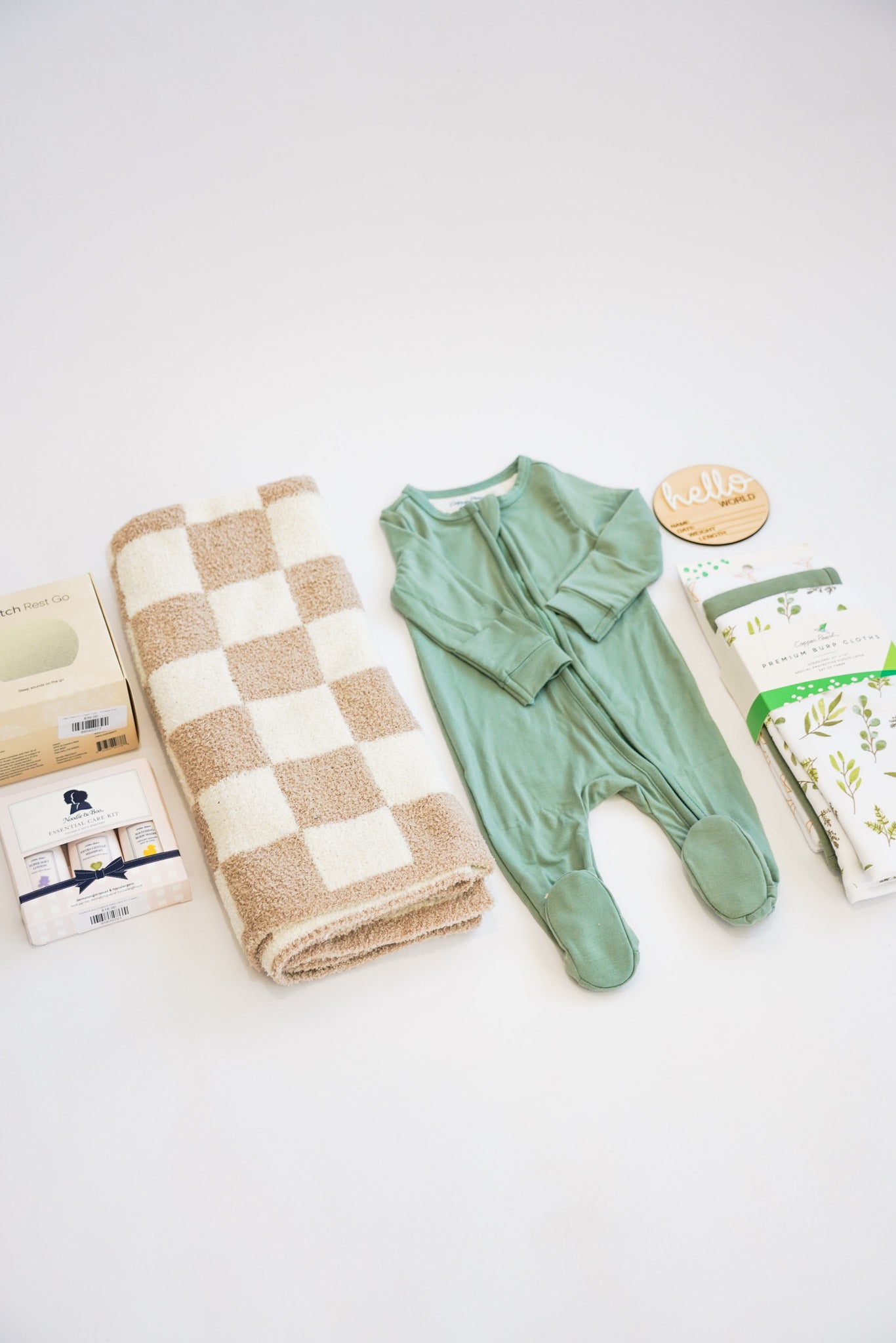 Gender Neutral Green Newborn Gift Box