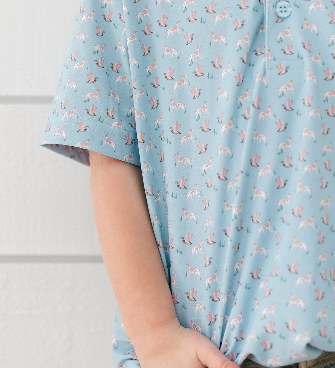 Poppy Kids Boys Bird Dog Polo