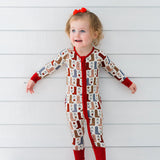 Poppy Kids Girls Boots And Blooms Onesie