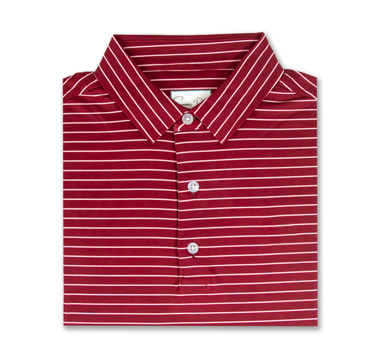 Summer Duck Maroon Boys Polo Shirt