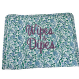 Wipes & Dipes Embroidered TRVL Hamptons Floral Large Roadie Pouch Bag Dipes
