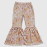 Floral Pattern Girls Bell Bottoms