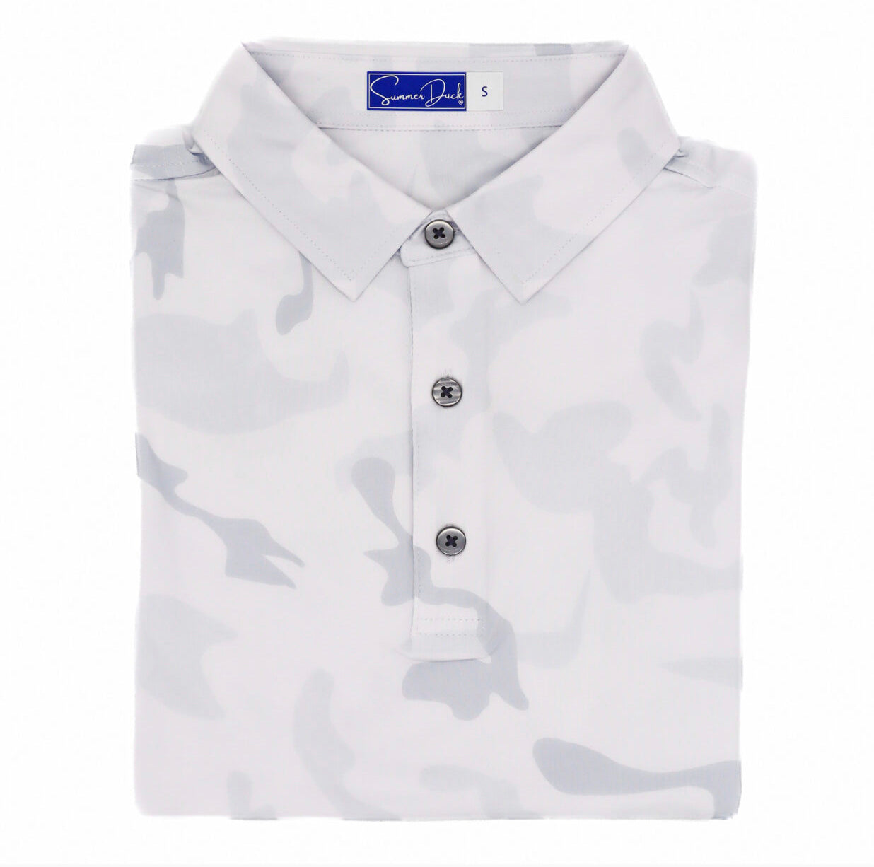 Summer Duck Winter Camo Boys Polo Shirt